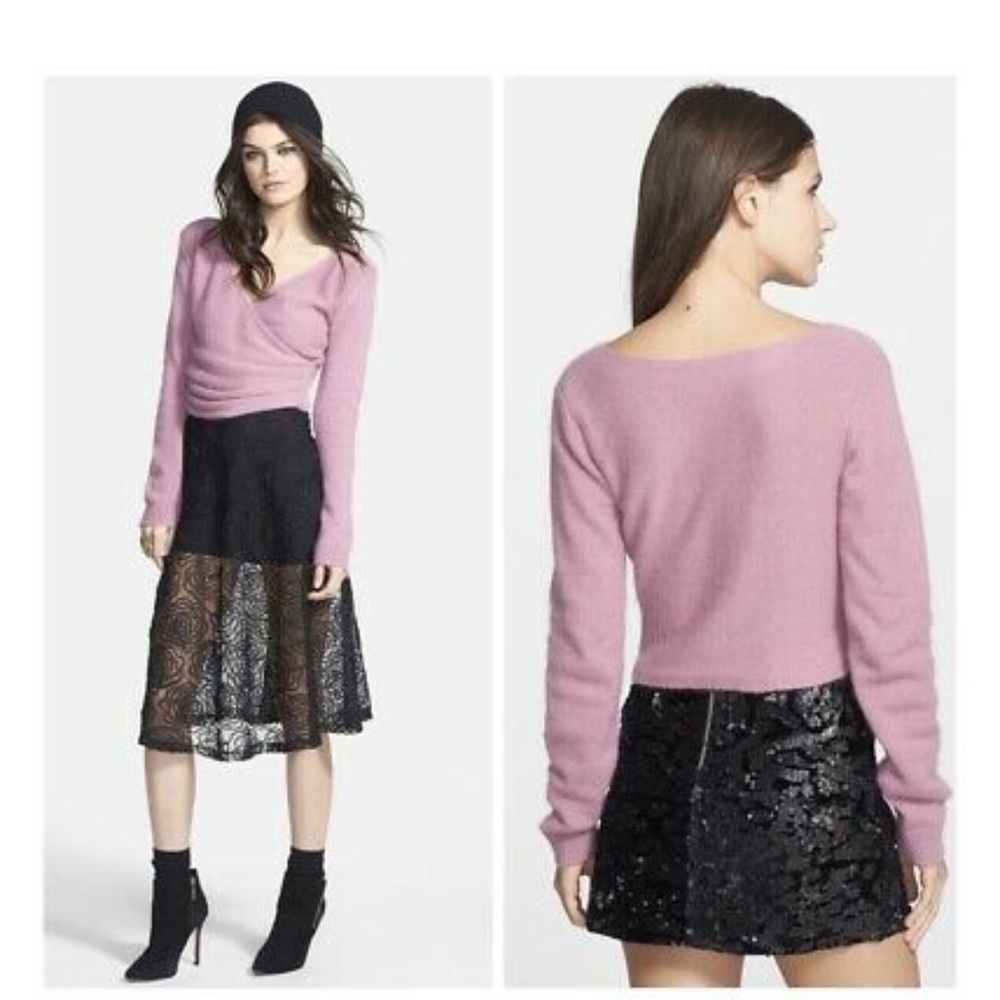 Tildon wrap angora sweater